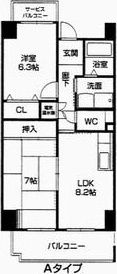 アクティ日乃出の間取り画像