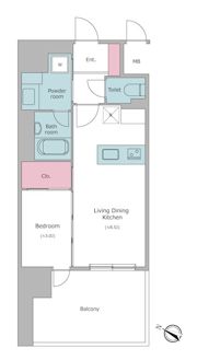 J．GRAN Court京町堀の間取り画像