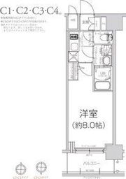 エスリード大阪グランフォートの間取り画像