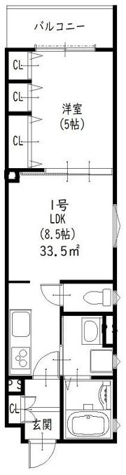 ラモーナ焼野Iの間取り画像