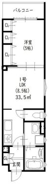 ラモーナ焼野Iの間取り画像