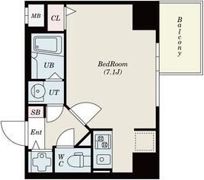 S-RESIDENCE難波Brillerの間取り画像