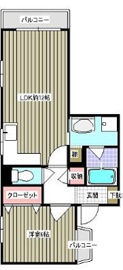 メゾン沢之町の間取り画像
