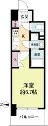 セレニテ心斎橋グランデの間取り画像