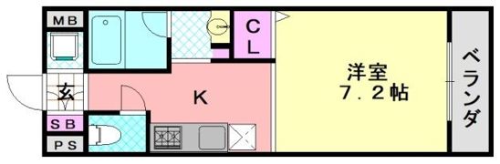クレド山之内の間取り画像
