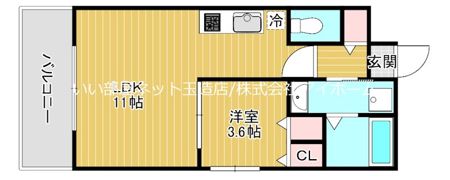 フレンシアノイエ難波南の間取り画像
