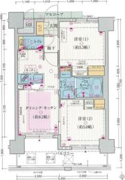 エステムプラザ大阪城パークフロントの間取り画像