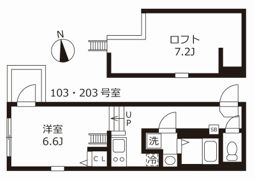 ハーモニーテラス浜口西の間取り画像