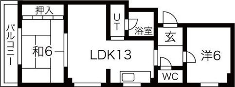シャトー松山の間取り画像