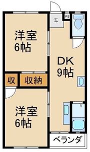 奥野マンションの間取り画像