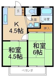 ハイツ川中の間取り画像