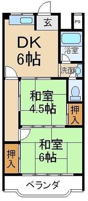 田村グリーンハイツの間取り画像
