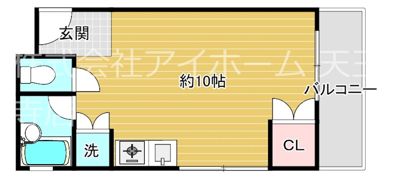 ヒラクハイツの間取り画像