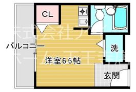 ヒラクハイツの間取り画像