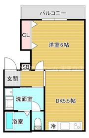 グリッター清水丘の間取り画像