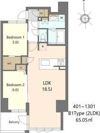 S-RESIDENCE谷町六丁目aloの間取り画像