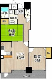 フェルザ住之江公園（旧:住之江フタバビル）の間取り画像