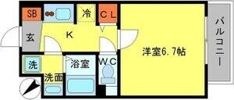 エクスクルーシブレジデンス西九条の間取り画像