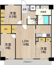 セノアタワー新大阪の間取り画像