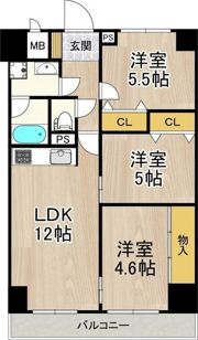 パークモダン住之江公園の間取り画像