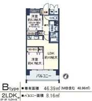 ルチューレ西梅田の間取り画像