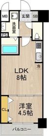 セノアタワー新大阪の間取り画像