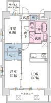 スプランディッド難波VIIの間取り画像