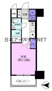 ベルエ難波西の間取り画像