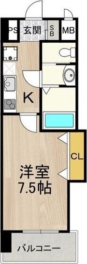 Luxe天王寺の間取り画像