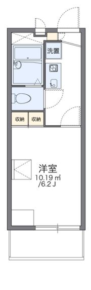 レオパレスオキツモの間取り画像