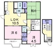 クレスト－ル三笠の間取り画像