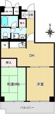 ネオコーポ野江の間取り画像