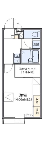 レオパレス俵口ヒルズの間取り画像