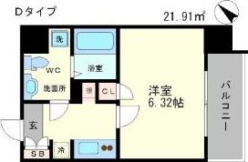Grandi Utsubo Parkの間取り画像