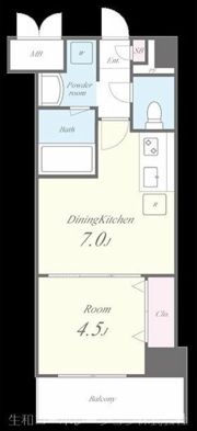 グランパシフィック泉尾Luxe（リュクス）の間取り画像