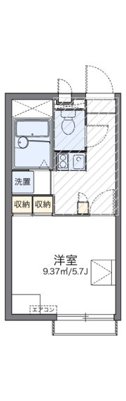 レオパレスサンオークの間取り画像
