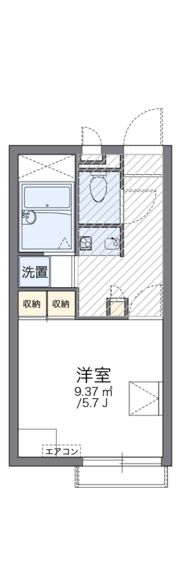 レオパレススナッグ ビラの間取り画像