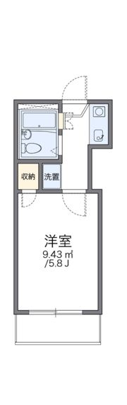 レオパレス美國の間取り画像