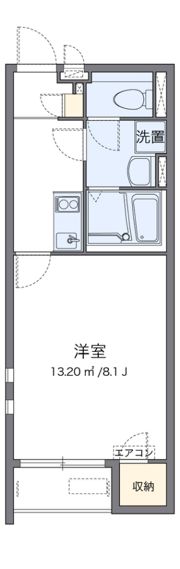 クレイノリベールコート五位堂の間取り画像