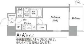 エステムコート大阪WESTIIの間取り画像