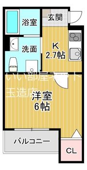 CRASTINE小路東Bの間取り画像