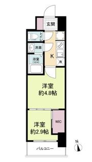 セレニテ難波グランデシュッドの間取り画像
