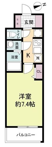 スペーシア日本橋東の間取り画像