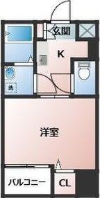 エスリード難波ステーションゲートサウステラスの間取り画像