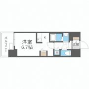 プレサンスタワー難波WESTの間取り画像