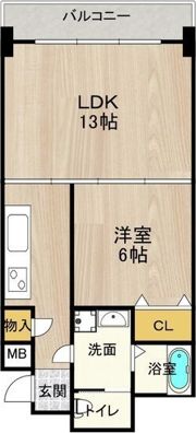 CITY SPIRE難波WESTIIの間取り画像