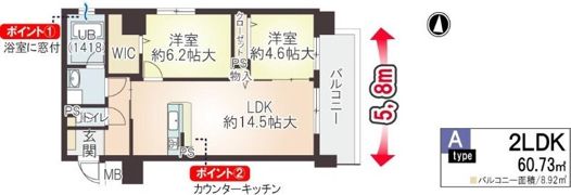 アンシャンテ松崎町の間取り画像
