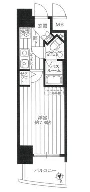 ラシュレエグゼ難波南の間取り画像
