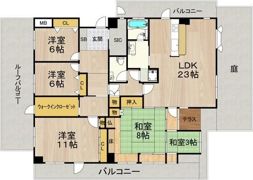 フォレスタ育和の間取り画像
