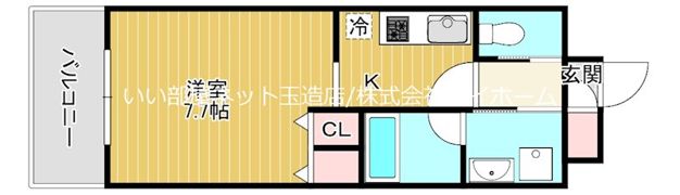 フレンシアノイエ難波南の間取り画像